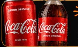 Coca-Cola lata e garrafa de 1,5 litro